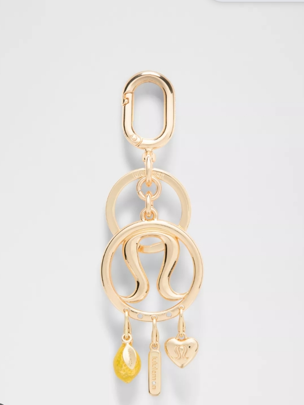 Lululemon Charm Logo Keyring